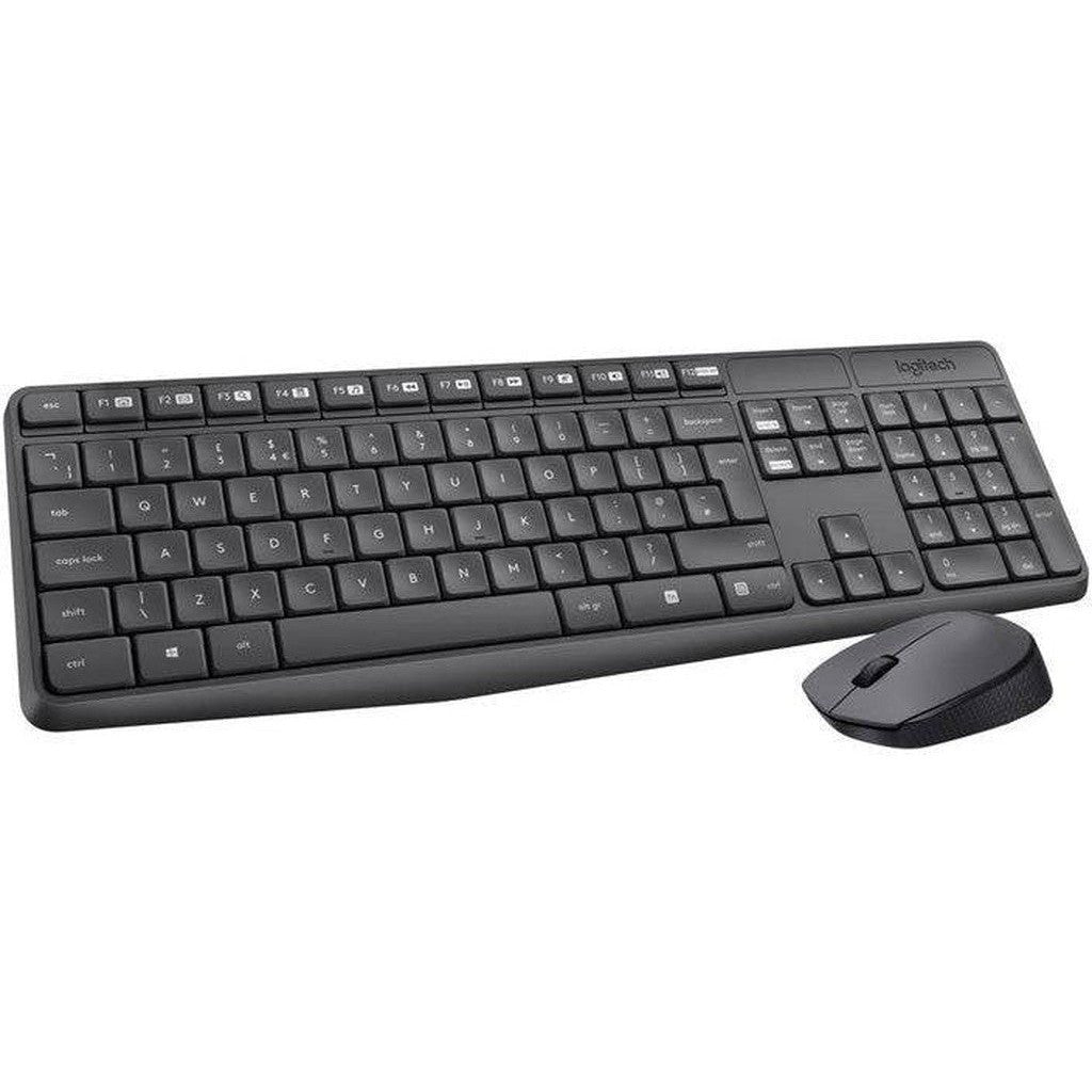 Logitech MK235 - 2.40GHz / Up to 10m / Optical / Wi-Fi / Arb/Eng - Keyboard & Mouse Combo Logitech