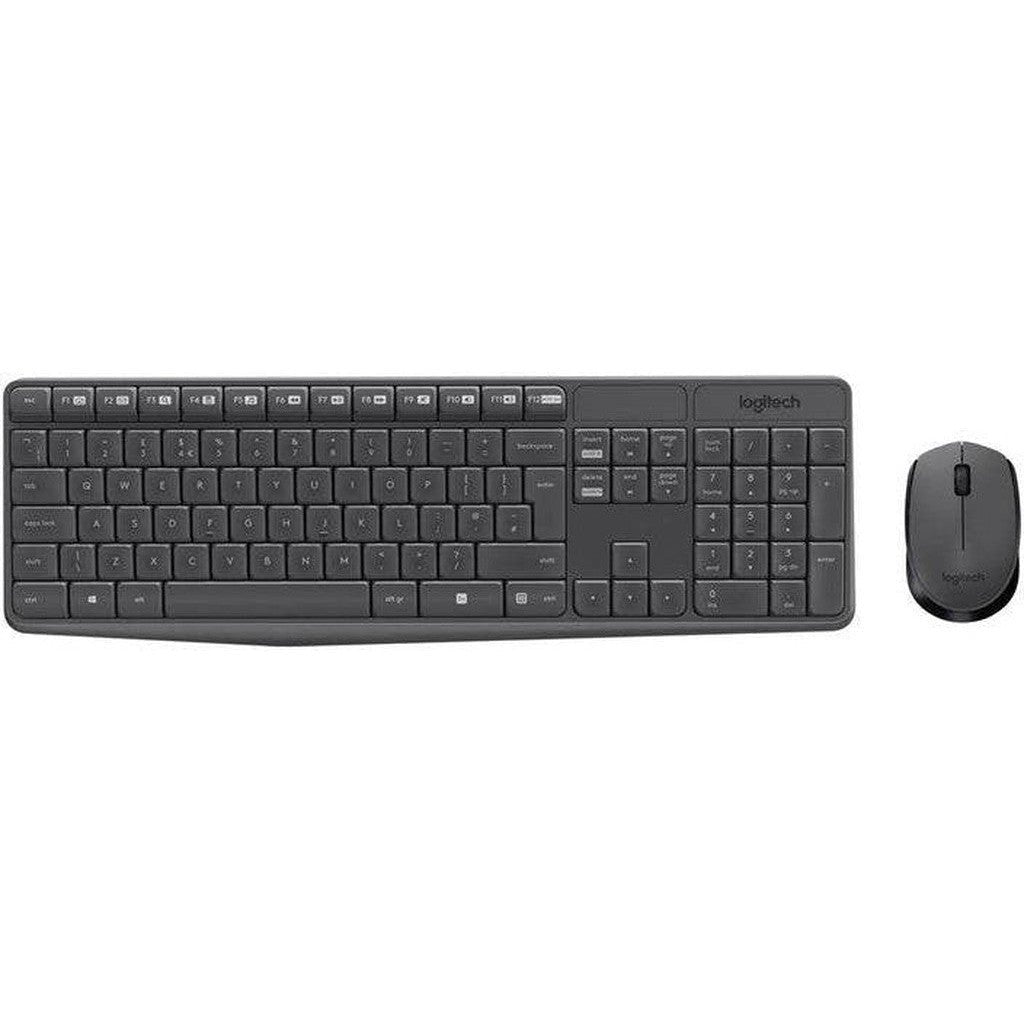 Logitech MK235 - 2.40GHz / Up to 10m / Optical / Wi-Fi / Arb/Eng - Keyboard & Mouse Combo Logitech