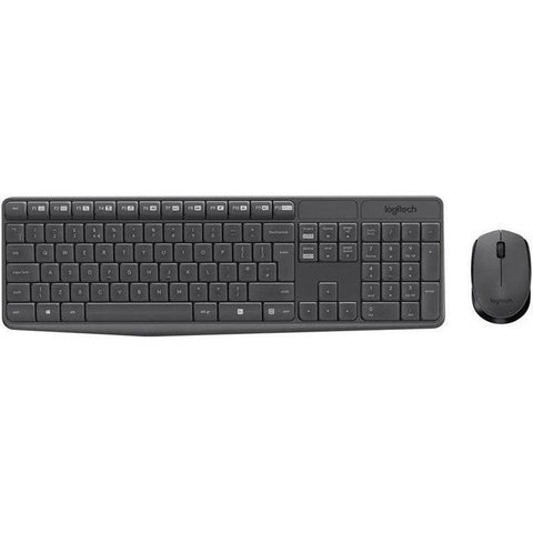 Logitech MK235 - 2.40GHz / Up to 10m / Optical / Wi-Fi / Arb/Eng - Keyboard & Mouse Combo Logitech