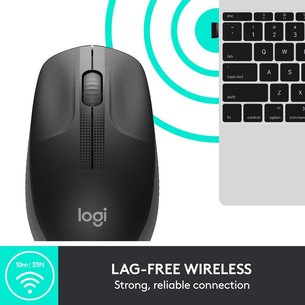 Logitech Mouse M190 Wireless - Black Logitech