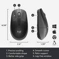 Logitech Mouse M190 Wireless - Black Logitech