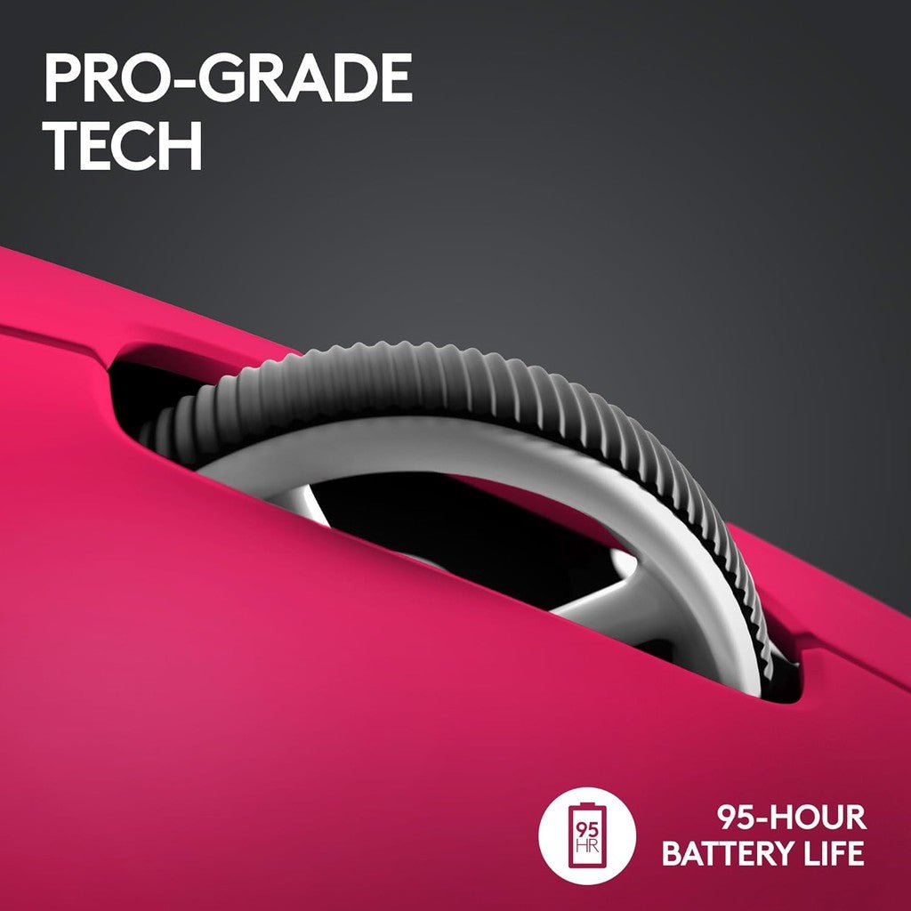 Logitech PRO X SUPERLIGHT 2 Wireless Gaming Mouse - Magenta Logitech
