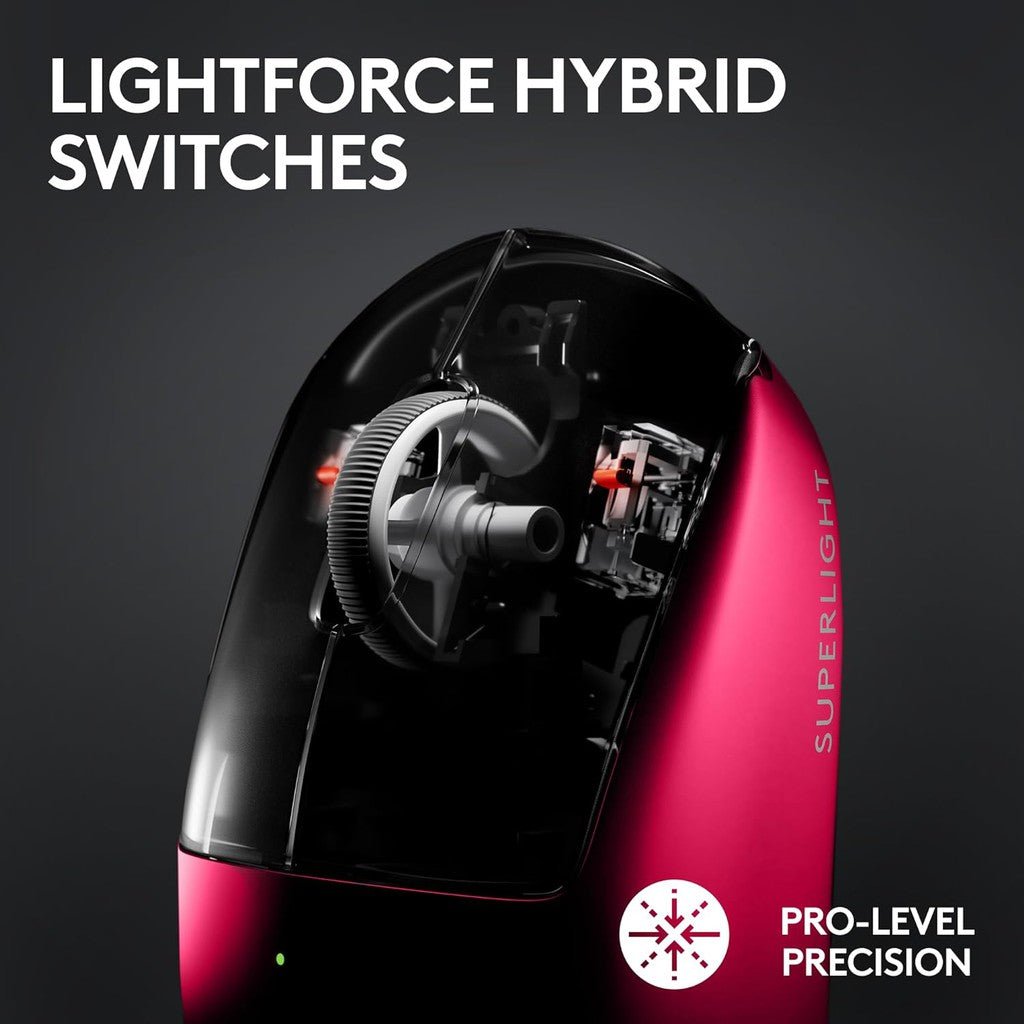 Logitech PRO X SUPERLIGHT 2 Wireless Gaming Mouse - Magenta Logitech