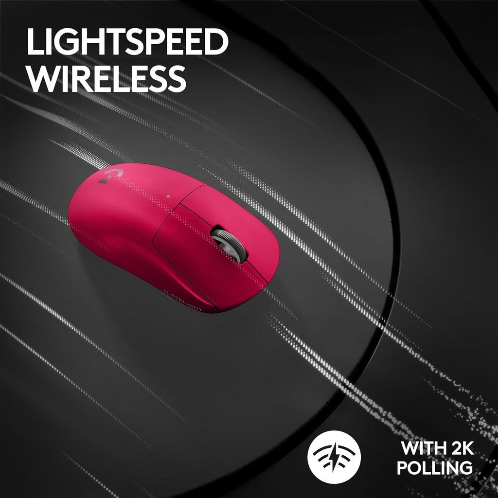 Logitech PRO X SUPERLIGHT 2 Wireless Gaming Mouse - Magenta Logitech