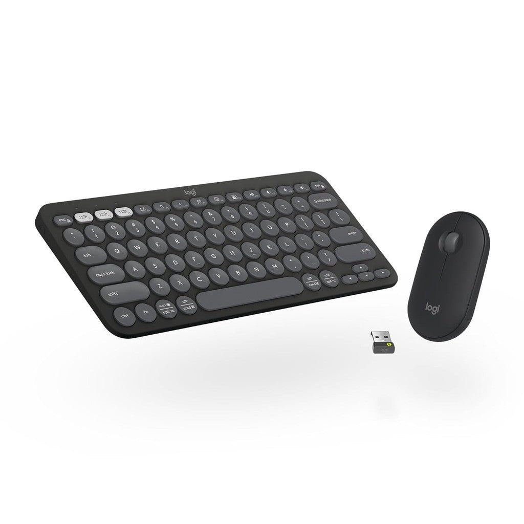Logitech Pebble 2 Keyboard Mouse Combo - Tonal Graphite (Eng/Arb) Logitech
