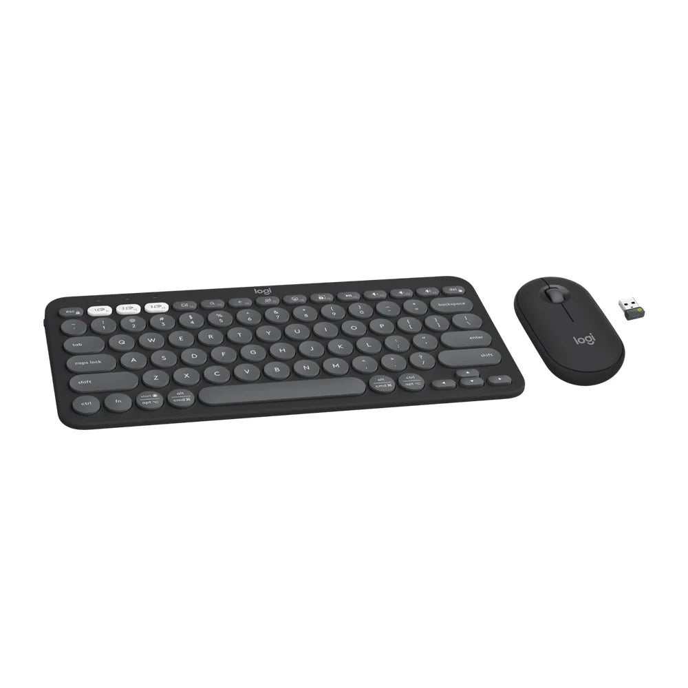 Logitech Pebble 2 Keyboard Mouse Combo - Tonal Graphite (Eng/Arb) Logitech