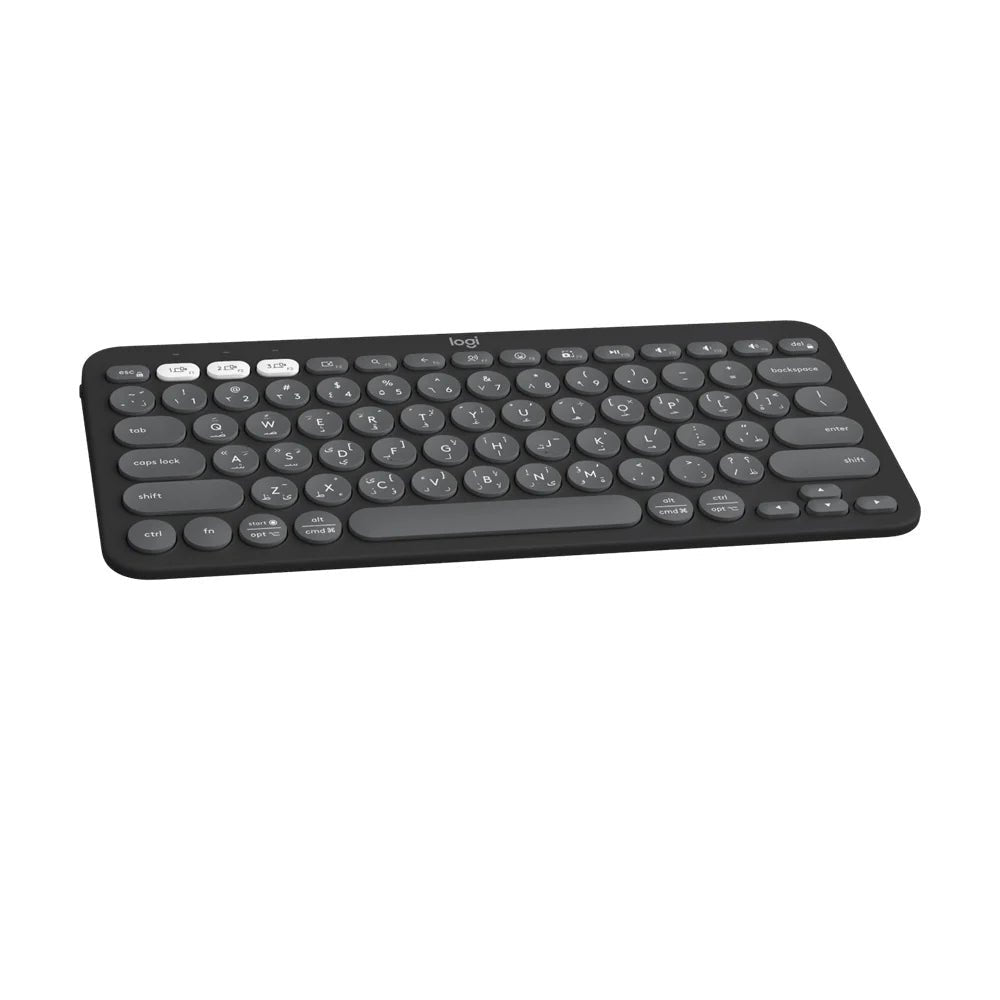 Logitech Pebble Keys 2 K380s Bluetooth Keyboard - Tonal Graphite (Eng/Arb) Logitech