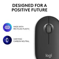 Logitech Pebble Mouse 2 M350S / Wireless / Bluetooth Mouse - Tonal Graphite Logitech