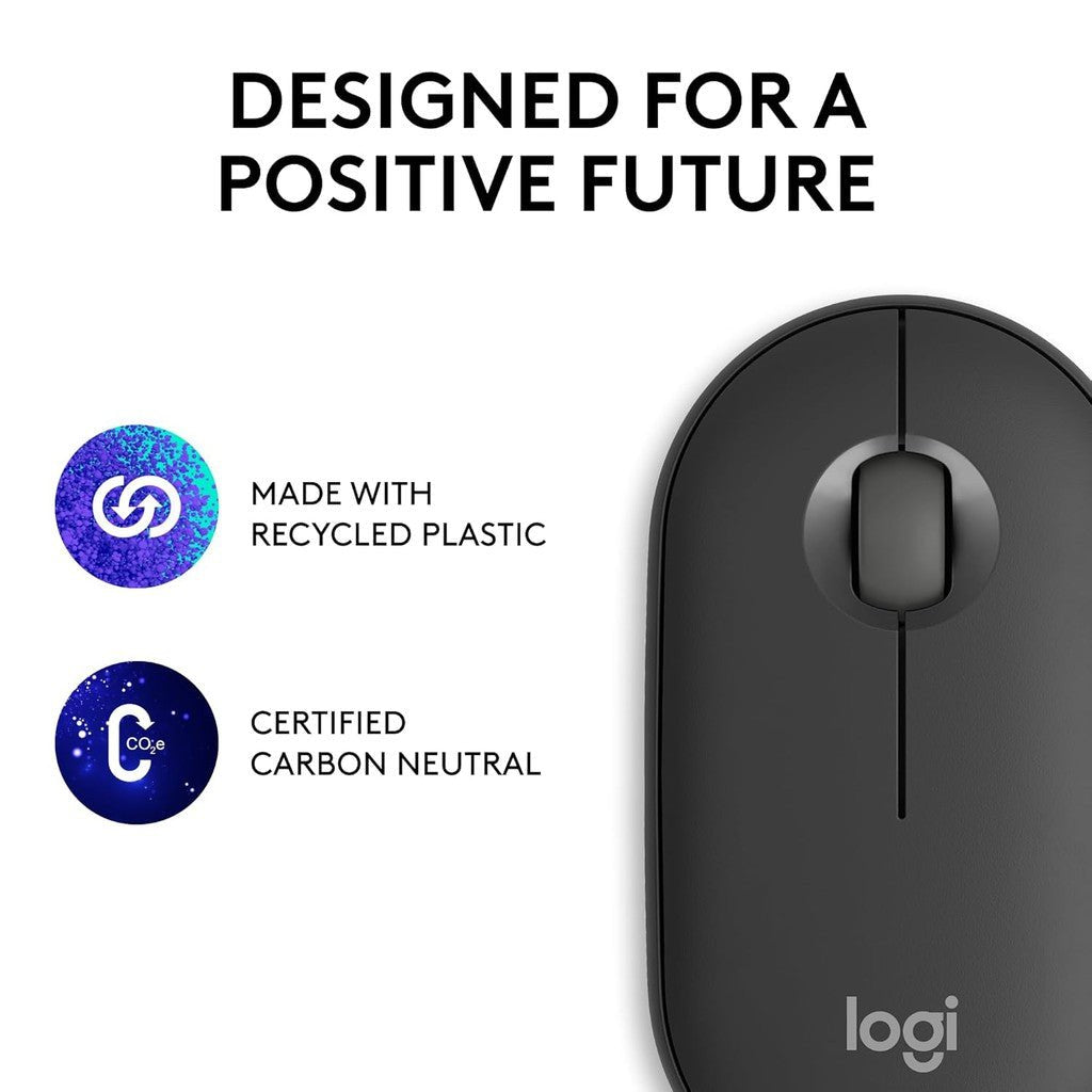 Logitech Pebble Mouse 2 M350S / Wireless / Bluetooth Mouse - Tonal Graphite Logitech