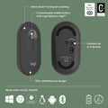 Logitech Pebble Mouse 2 M350S / Wireless / Bluetooth Mouse - Tonal Graphite Logitech
