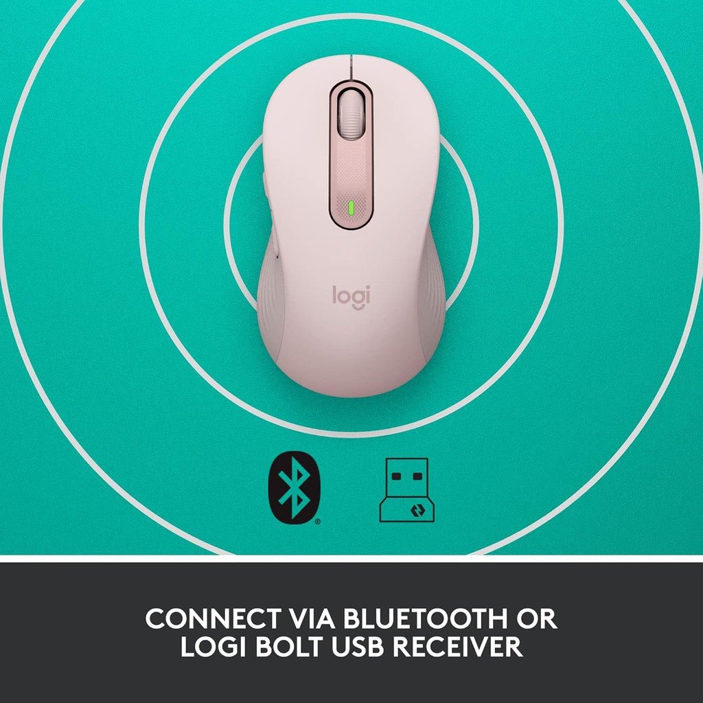 Logitech Signature M650 Wireless BT Mouse (Sixe-S/M)- Rose Logitech