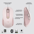 Logitech Signature M650 Wireless BT Mouse (Sixe-S/M)- Rose Logitech