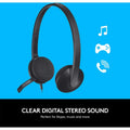 Logitech H340 - USB 2.0 / Wired / 20Hz to 20KHz / Stereo - Head Phones Logitech
