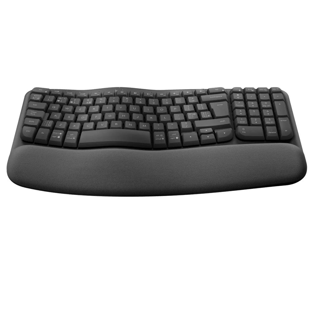 Logitech Wave Bluetooth Ergonomic keyboard - Graphite - Arb/Eng Logitech