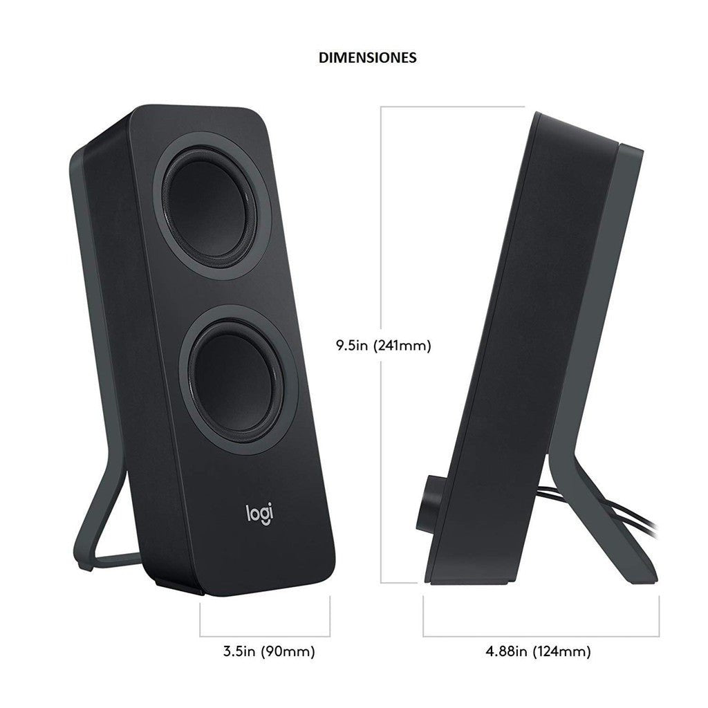Logitech Z207 Speakers - 3.5mm / Bluetooth / Black Logitech