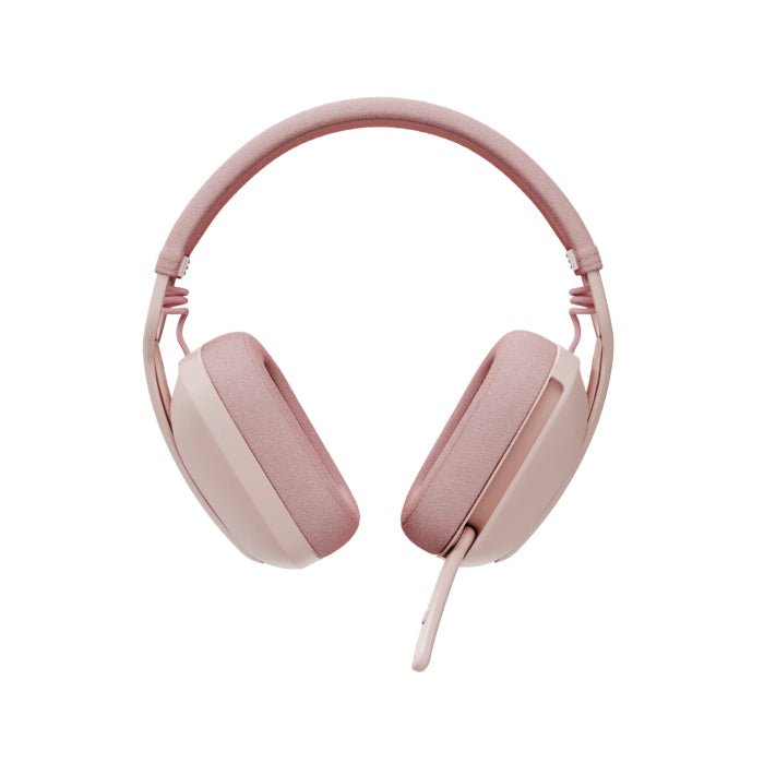 Logitech Zone Vibe 100 Wireless Bluetooth Headset With Noise-Cancelling Mic - Pink Logitech