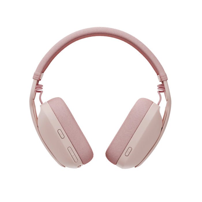 Logitech Zone Vibe 100 Wireless Bluetooth Headset With Noise-Cancelling Mic - Pink Logitech