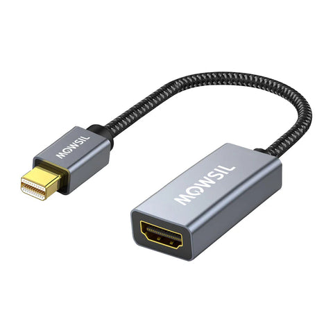 Mowsil Mini DisplayPort to HDMI Adapter - 4K / Grey Mowsil