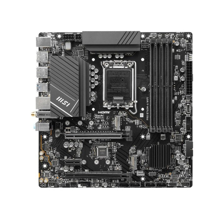 MSI Intel PRO B760M-A WIFI DDR5 Motherboard ColorWaves