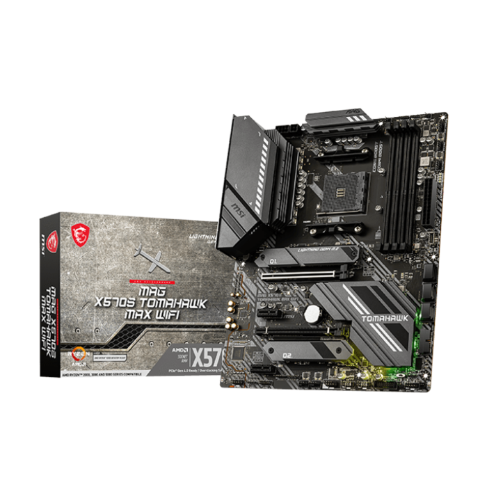 MSI MAG X570S Tomahawk Max Wifi AMD DDR4 Gaming Motherboard ColorWaves