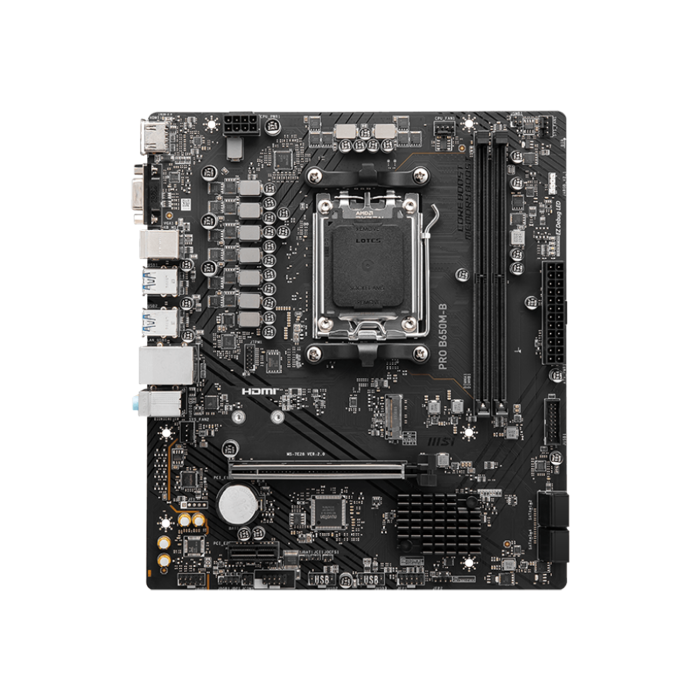 MSI Pro B650M-B AMD DDR5 Gaming Motherboard ColorWaves