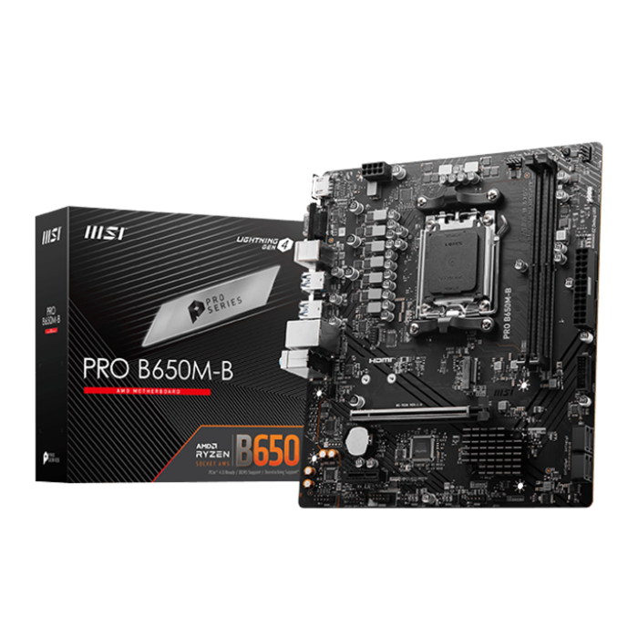 MSI Pro B650M-B AMD DDR5 Gaming Motherboard ColorWaves
