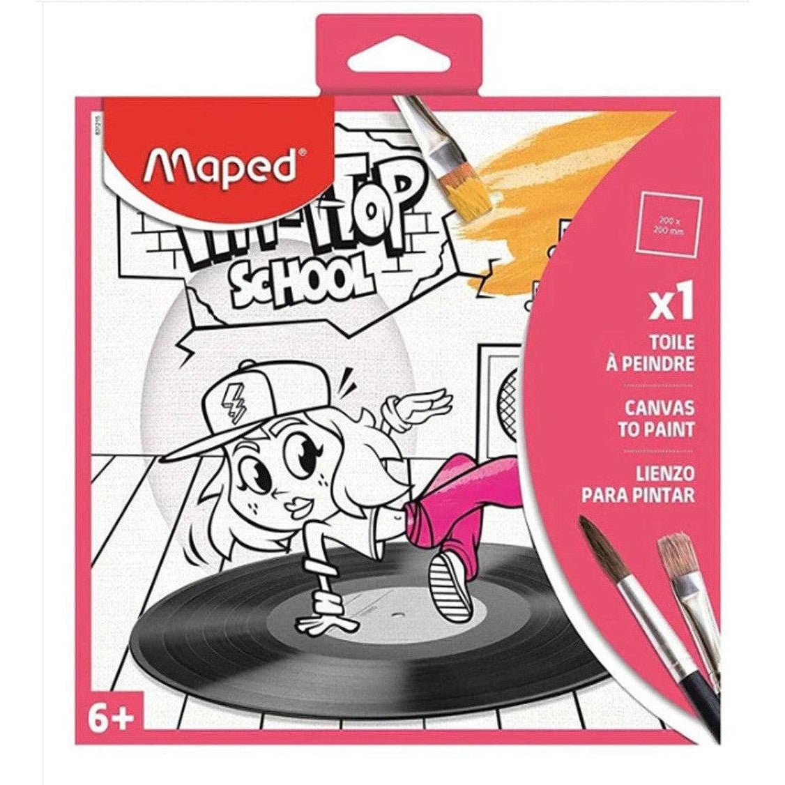 Maped Canvas To Paint (20*20 Cm) ColorWaves