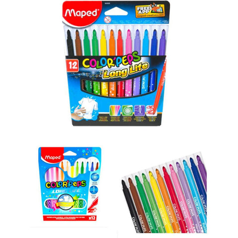 Maped Color Peps Long Life 12 Colors ColorWaves