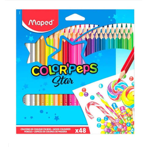 Maped Colored Pencils 48 Color ColorWaves