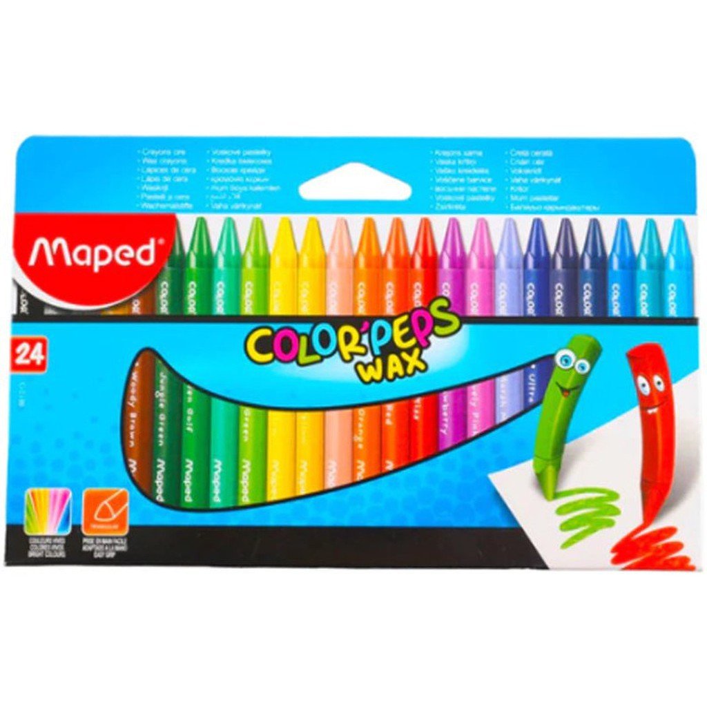 Maped Colorpeps Wax 24 Colors ColorWaves