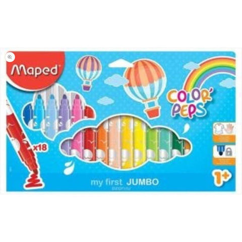 Maped Jumbo Markers 18 ColorWaves