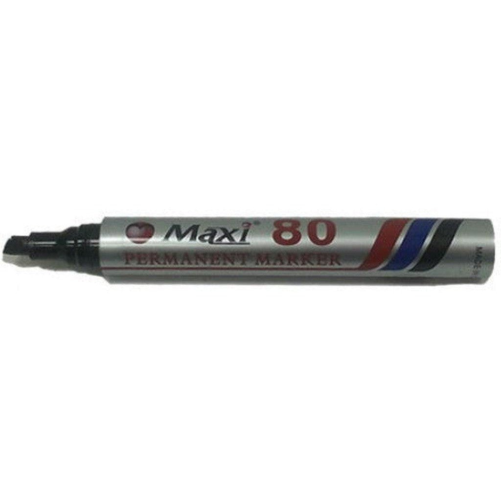 Maxi 80 Chisel Tip Permanent Marker - (Box/10Pc) ColorWaves