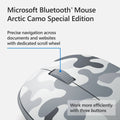 Microsoft Bluetooth Mouse - 2.4 GHz / Up to 5m / Arctic Camo - Mouse ColorWaves