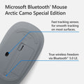 Microsoft Bluetooth Mouse - 2.4 GHz / Up to 5m / Arctic Camo - Mouse ColorWaves