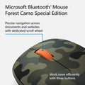 Microsoft Bluetooth Mouse - 2.4 GHz / Up to 5m / Forest Camo - Mouse ColorWaves