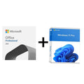 Microsoft Office Professional 2021 - 1 Person License / 32 & 64-Bit / Medialess + Microsoft Windows 11 Professional - 1 User License / 64-Bit / DVD - Bundle Offer ColorWaves