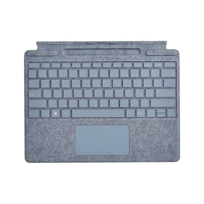 Microsoft Surface Pro Signature Keyboard For Pro X/Pro 8 (English/Arabic Keyboard) - Ice Blue ColorWaves