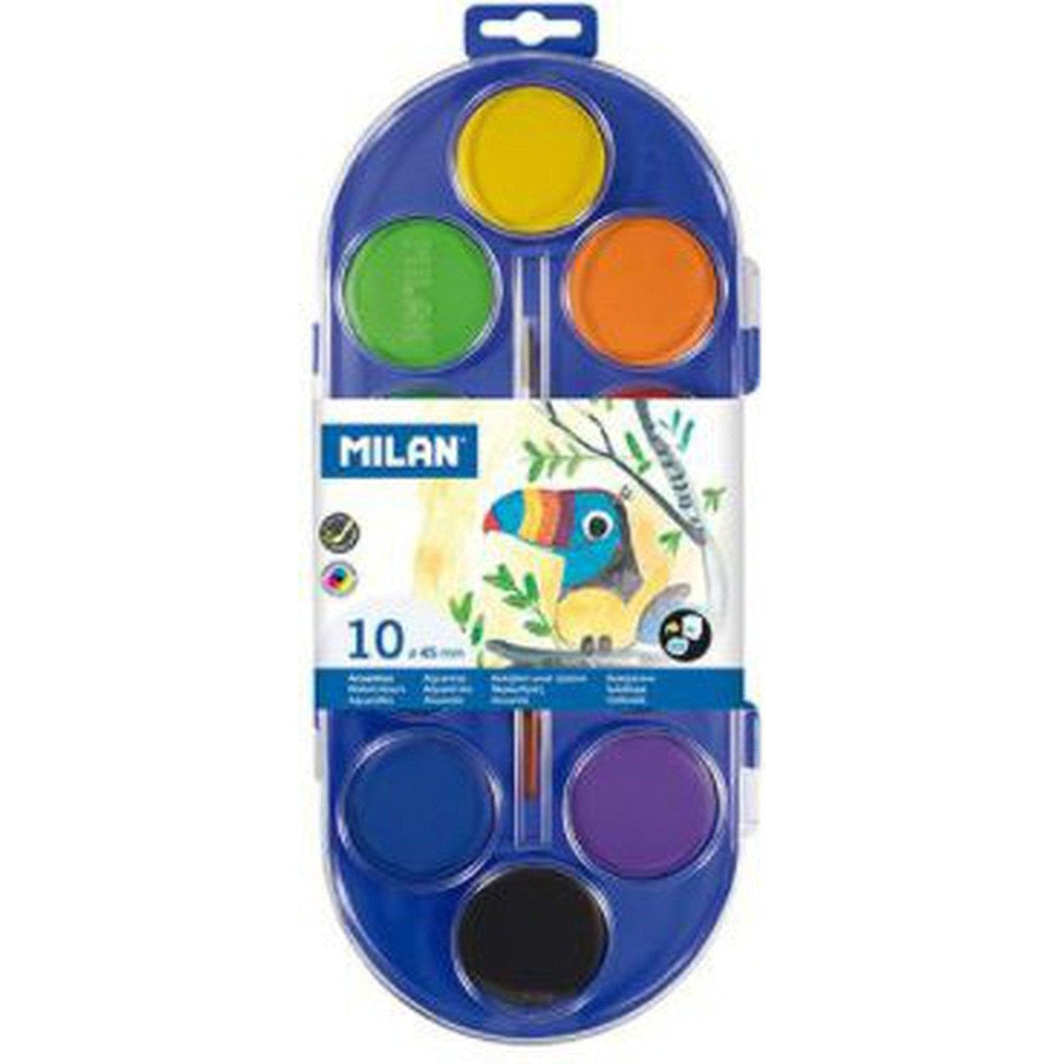 Milan 10 Water Colour Discs In Case ColorWaves