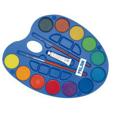 Milan Palette Of 12 Water Colour Discs ColorWaves
