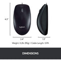 Logitech MK120 - Wired / USB / Quiet Typing / Arb/Eng - Keyboard & Mouse Combo Logitech