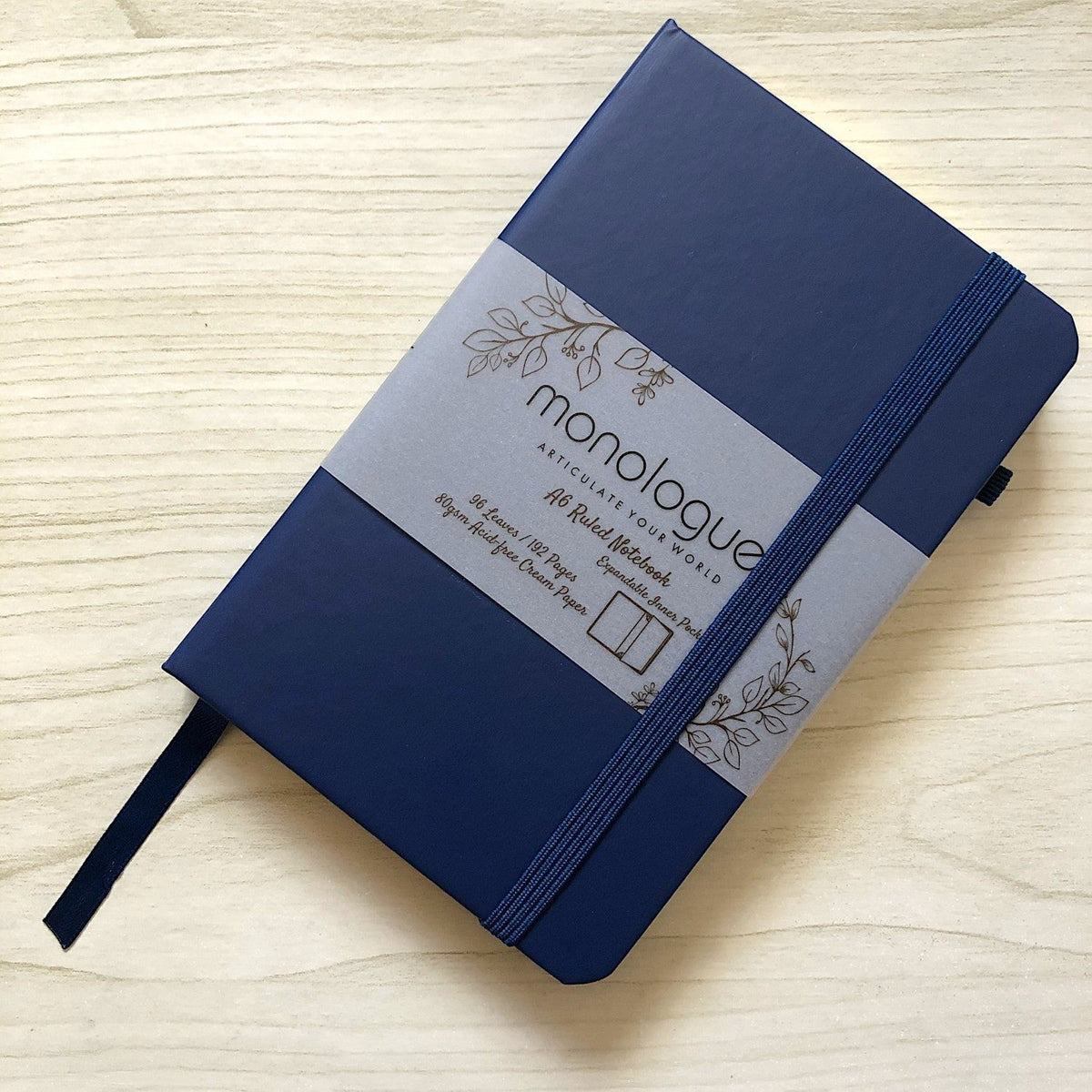 Monologue A6 Ruled Hardcover Notebook ColorWaves