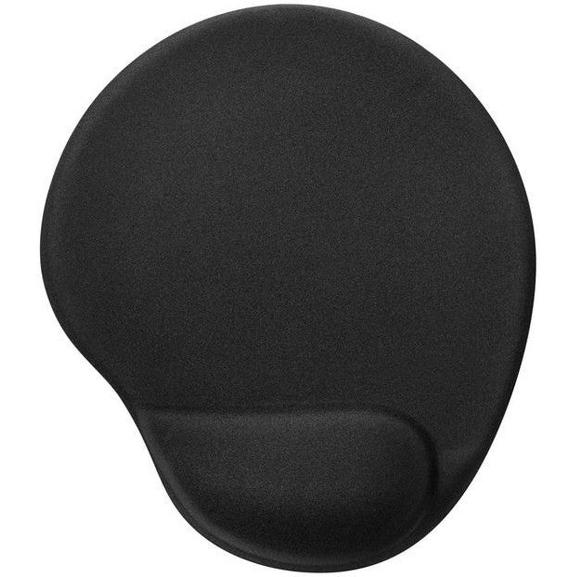 Mouse Pad With Gel Wrist Support Black ColorWaves