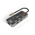 Mowsil 6-in-1 USB-C Hub Docking Station 4K@60Hz HDMI 100W PD RJ45 2×USB 3.0 & USB-C Data MacBook iPad Mowsil