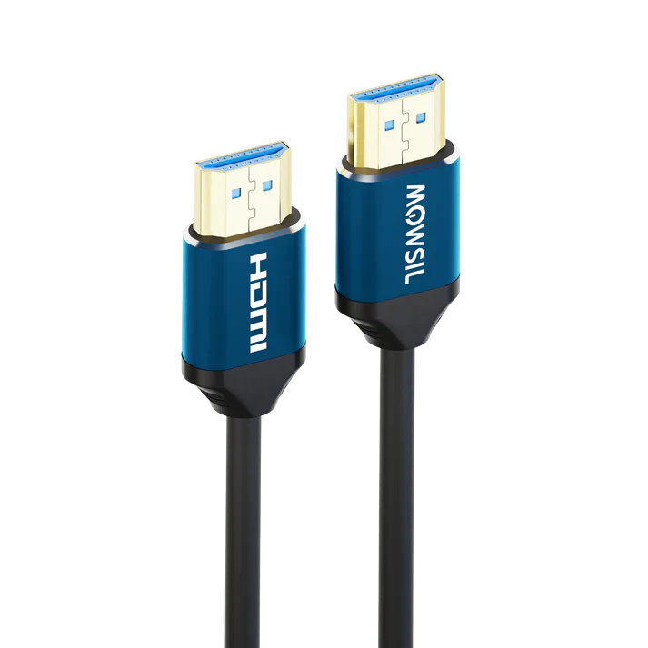 Mowsil HDMI 2.0 Cable 4K@60Hz Ultra HD 18Gbps High Speed HDR 3D Gold-Plated TV PC PS5 Monitor 2-Mtr Mowsil