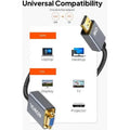 Mowsil HDMI to VGA Adapter | 1080p Full HD Plug & Play Converter for PC, Laptop, Projector & Monitor Mowsil