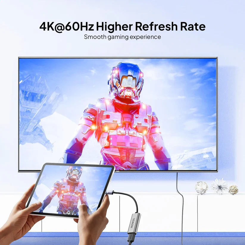 Mowsil USB-C to HDMI Adapter 4K@60Hz Aluminum Alloy High-Speed Converter Mowsil
