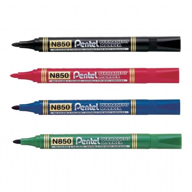 Pentel Permanent Bullet Point Marker N850 (12pc/pkt) ColorWaves