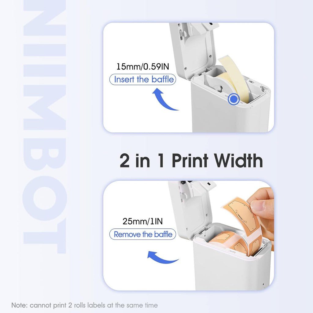 Niimbot D110 thermal label printer White ColorWaves