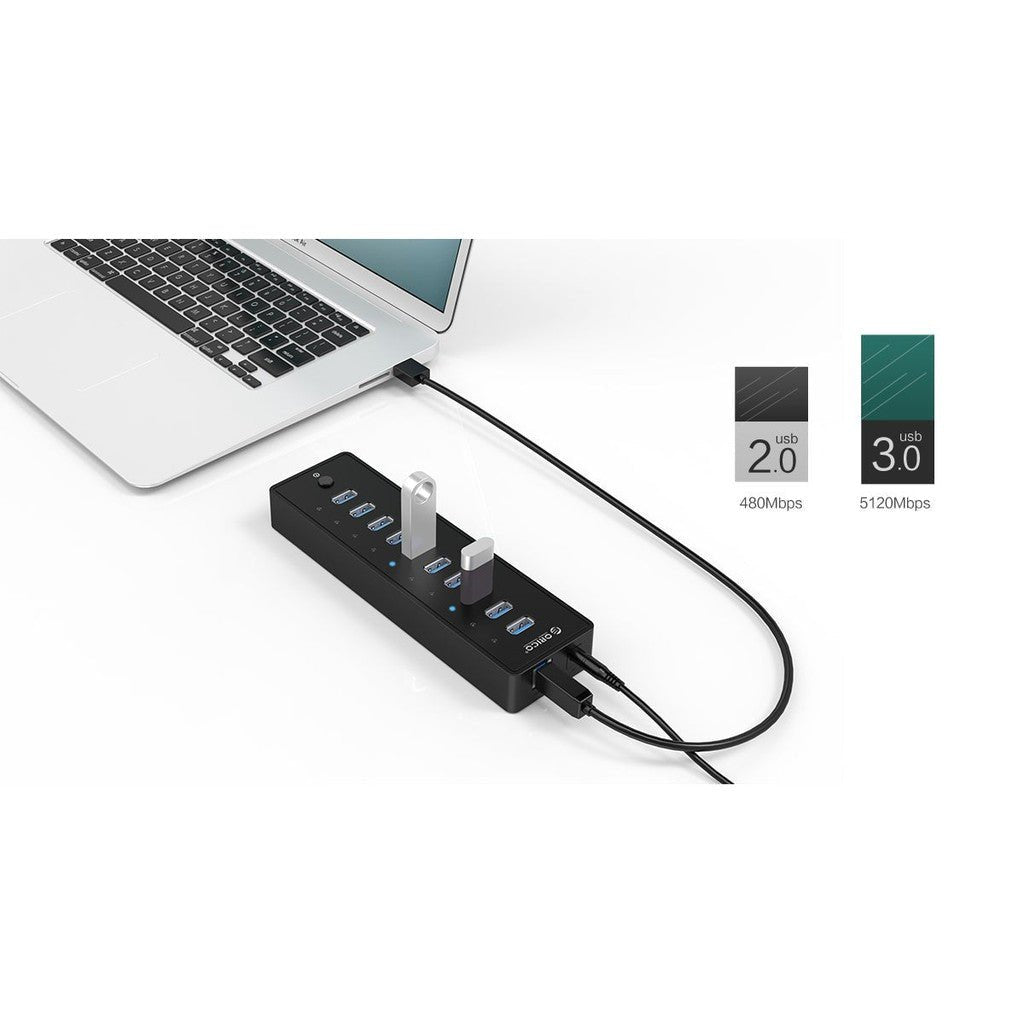 ORICO 10 PORTS USB 3.0 HUB ColorWaves