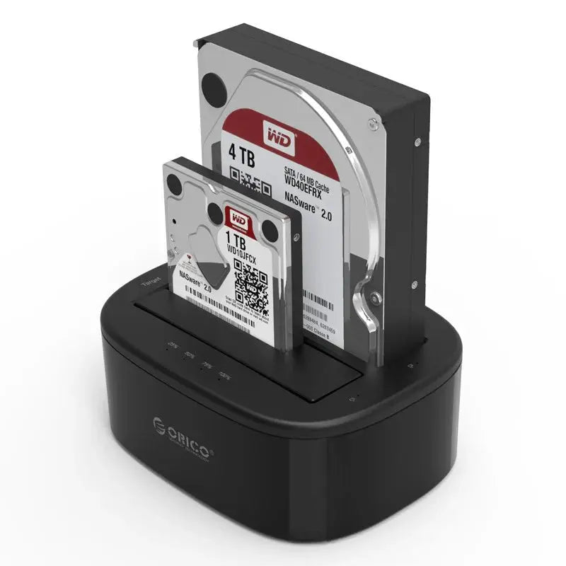 ORICO 2.5 / 3.5 inch 2 Bay USB3.0 1 to 1 Clone Hard Drive Dock ColorWaves